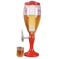 Amazon | ビールタワーディスペンサー 冷水筒 ビールサーバー 3L 大